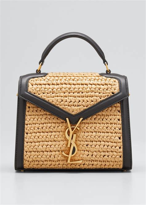 raffia bag ysl